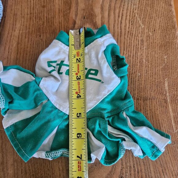 Michigan State Univ Cheerleader XS Dog Shirt MSU Pet Apparel Costume Spirit - Picture 3 of 5